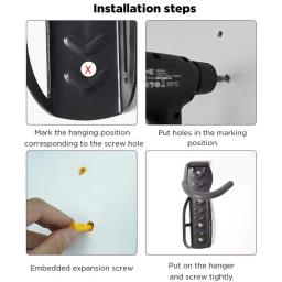 Wall Hanger Gancho Wall Mount Holder Rack para Bicicleta/E-Scooter Peças acessórios Wall Mount Bracket Hanger - Image 6