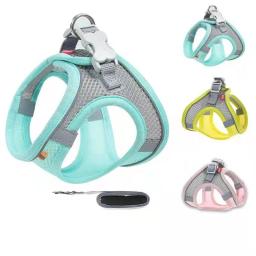 MADDEN-Dog Harness Vest Set, Cat Chest Rope, reflexivo, respirável, ajustável Pet Harness para cães pequenos e médios, caminhada ao ar livre - Image 1