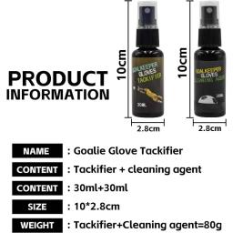 Luvas e luvas antiderrapantes para goleiro, Spray de basquete, Luvas de futebol, Agente de limpeza, 30ml - Image 4