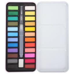 Kit multifuncional aquarela sólida, fornecimento de desenho, pincel de pintura guache, acessório conveniente de plástico para viagem infantil - Image 1