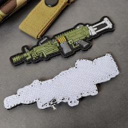 Pvc de borracha 3d pistola rifle armas mk ak ak47 armas airsoft gancho remendo prendedor distintivo combate para mochila jaquetas saco roupas - Image 3