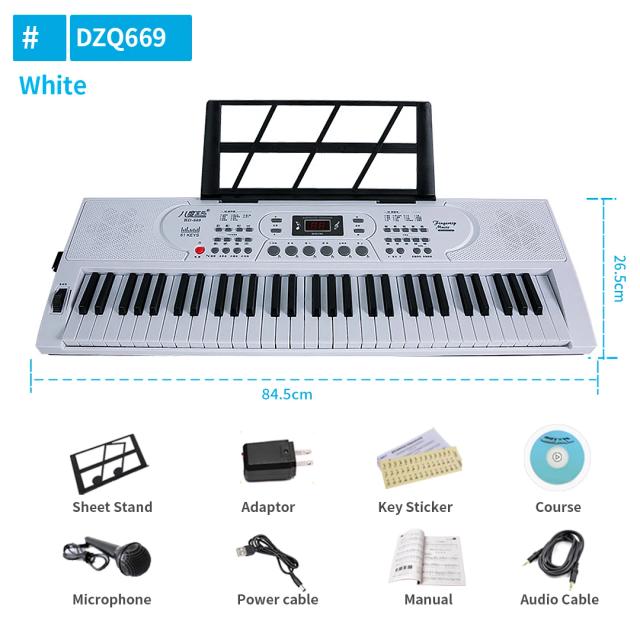 Teclado Musical Profissional 61 Teclas - Controlador MIDI, Piano Eletrônico e Sintetizador de Música para Criação Musical Avançada