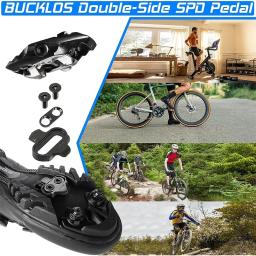 BUCKLOS-Liga de alumínio Clipless Pedais para MTB, Auto-bloqueio Mountain Bike Pedal para Shimano, SPD sistema, M8020, M9120 - Image 2