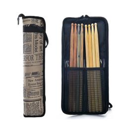 Impresso Drum Stick Gig Bag Grande capacidade, Estojo de transporte de baqueta de esponja grossa 4 bolsos Saco de armazenamento de malho de tambor resistente à água - Image 5