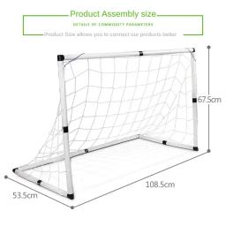 Rede de Futebol Dobrável para Crianças, Jogo Exterior e Interior, Mini Ball Set, Goal Toys, Jogo ao ar livre, Playset Indoor, Bola, Futebol, Outdoor - Image 3