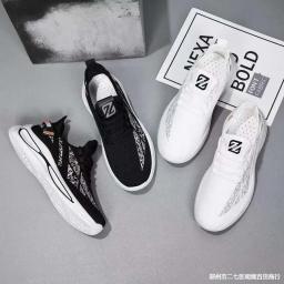 Sapatos masculinos deslizamento em tênis de moda respirável atlético esporte ao ar livre tênis de corrida confortável caminhada treinamento tênis - Image 6