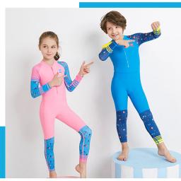 Crianças wetsuit chid terno molhado crianças roupa de banho ao ar livre fatos de banho wetsuits de uma peça para o verão natação surf mergulho - Image 4