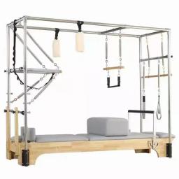# X Máquina comercial de treinamento de estúdio de ioga de madeira de carvalho Pilates Maple Wooden 3 em 1 Pilates Cadillac Reformer - Image 2
