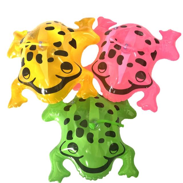 Brinquedo Inflável Luminoso de Sapo dos Desenhos Animados para Festas Internas e Externas
