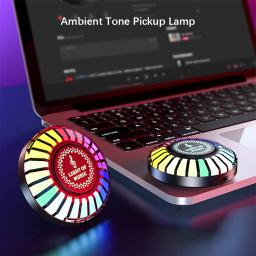 RGB Magnetic Pickup Ambience LED Light, Controle de Voz, Música Ritmo Lâmpada, Dança Atmosfera Iluminação, Festa, Carro, Home Decor - Image 3