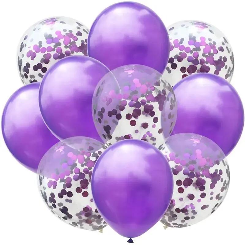 Confete e balão perolado, perfeito para graduação, casamentos, aniversários, decorações de festa, 12 em, 5 PCs - Image 1