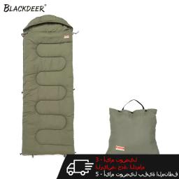 Blackdeer acampamento algodão splice saco de dormir temporada quente travesseiro com capuz envelope saco de dormir para viajar ao ar livre caminhadas - Image 1