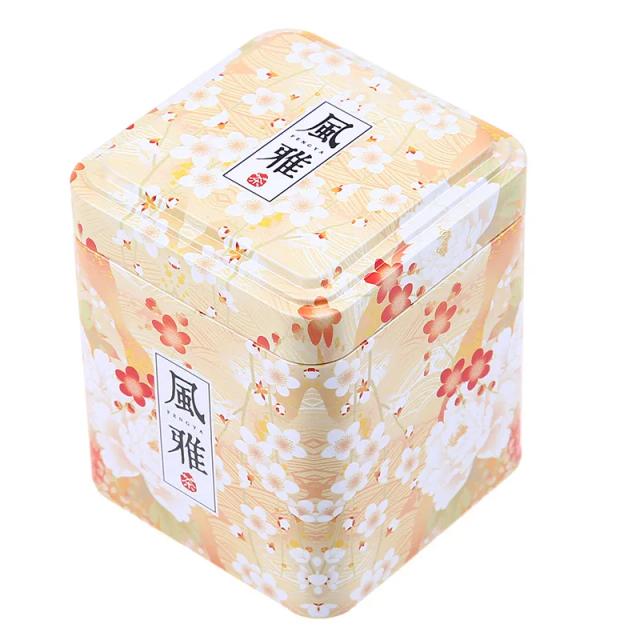 Caixa de Armazenamento Retro para Chá e Doces em Lata de Ferro - Ideal para Presentes e Decoração de Café