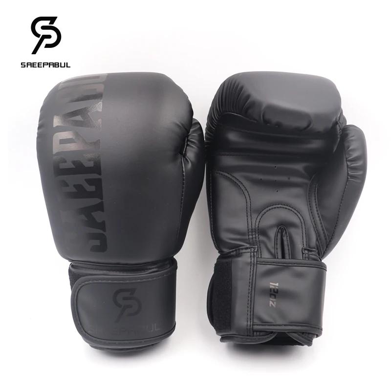 Luvas de treinamento de boxe luvas de proteção de mão respirável material durável luvas de competição muay thai luvas de soco 8 10 12 14 16 - Image 1
