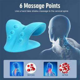 Travesseiro de massagem cervical na coluna, travesseiro em forma de u, gravidade shiatsu, massagem cervical, pescoço e ombro, reparação, relaxamento do pescoço - Image 6
