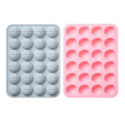 Molde De Silicone Em Forma De Cérebro Para Cozimento, Placa De Cozimento Do Bolo, Grade De Cubo De Gelo Soltando O Molde De Chocolate, 24 Buracos, 1 Pc - Image 5