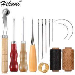 Couro Craft Kit De Costura, Fio Encerado, Mão Quilting, Agulhas, Awl para Iniciante, Reparação De Estofos, Costura - Image 1