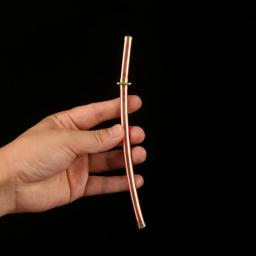 Coleção Miniatura Espadas de Cobre, Katana de Aço Revestida, Mini Samurai Japonês, Escala Grau 1: 6, 18cm - Image 1