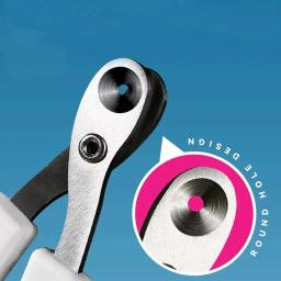 Aparador de garras de gato, Quiet Pet Nail Clipper, Grooming, fácil de usar, Nail Care, Clean, 2mm Hole - Image 5