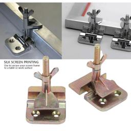 Screen Printing Borboleta Frame, Dobradiça Clamp, DIY Tools, Silk Screen Printing, Clip Printer, Handwork Tool Parts, 2 pcs - Image 2