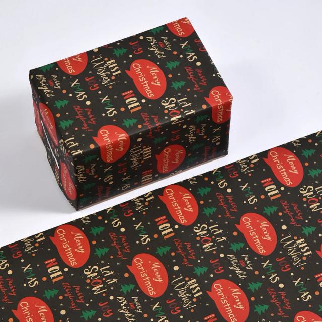 Papel Kraft para Embalagem de Presentes e Buquês - Ideal para Arte e Decoração de Festas de Natal e Ano Novo