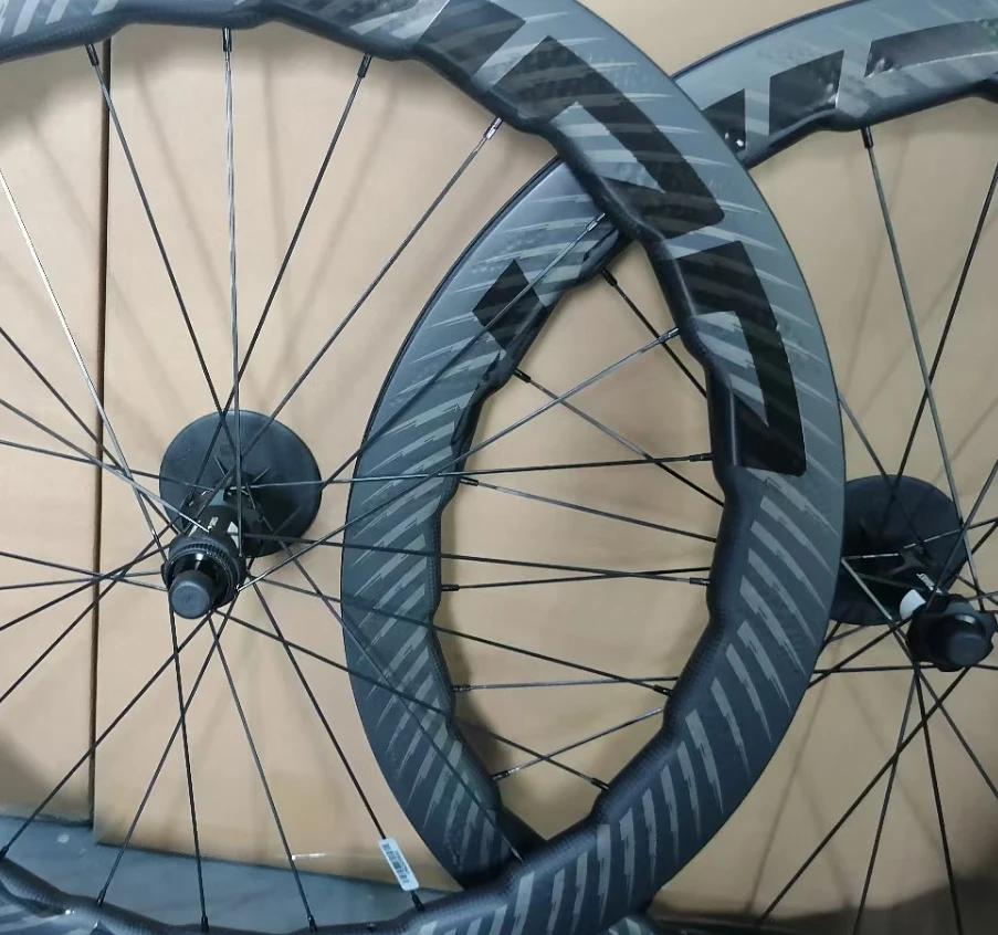 700c novo 454 rodas de disco de bicicleta de estrada carbono cascalho cerâmica catraca 60t hub 700c luz carbono clincher disco estrada rodado - Image 1