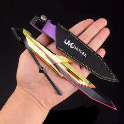 Arma Melee Valorant com Coldre, Faca Xerold FANG, Modelo de Liga, Espada Cosplay, Coleção Enfeites, Brinquedos Traning, 20cm - Image 1
