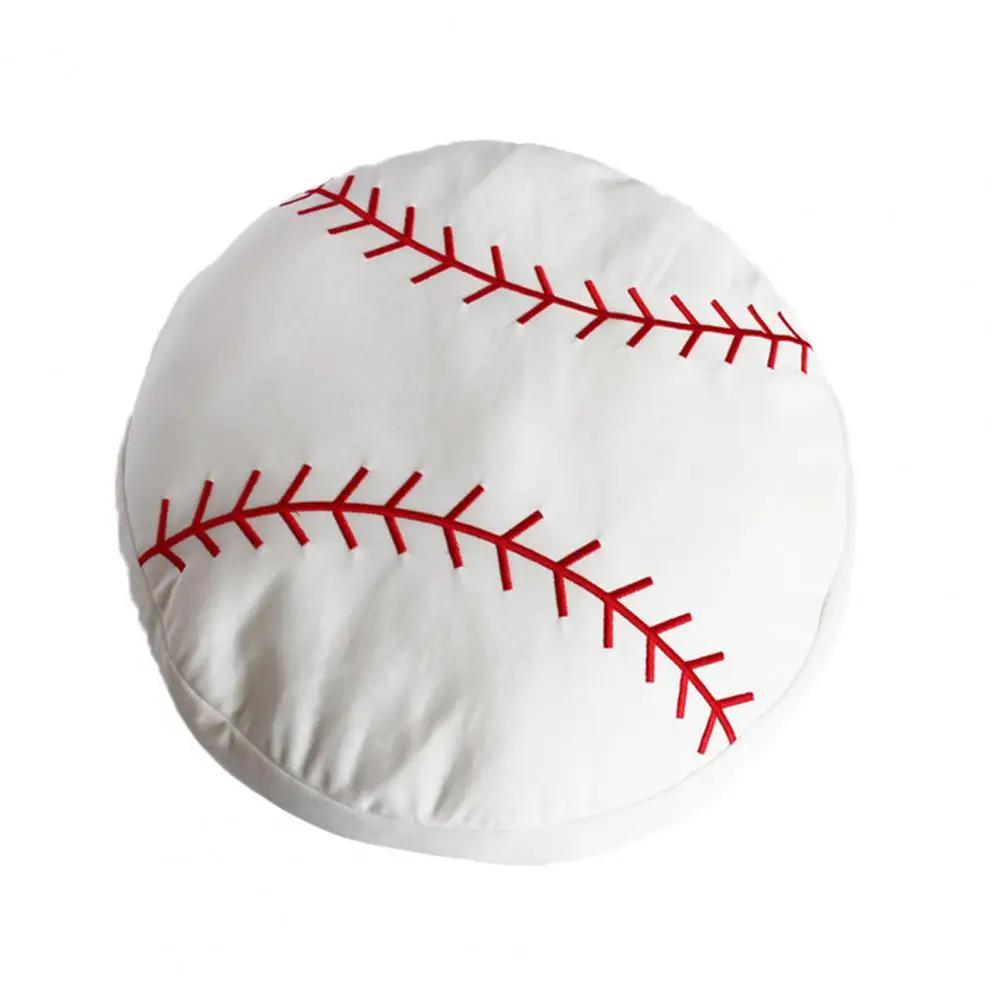 1pc macio de pelúcia sofá almofada almofadas de esportes almofada para sala de estar decoração de casa criativa basquete futebol-em forma de presentes almofada - Image 1