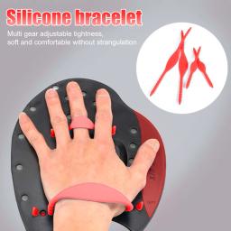 Profissional Pás De Natação Cintas, Treinamento De Correção, Mão Barbatanas Flippers, Palm Dedo Webbed Luvas, Paddle Luvas para Adultos e Crianças - Image 4