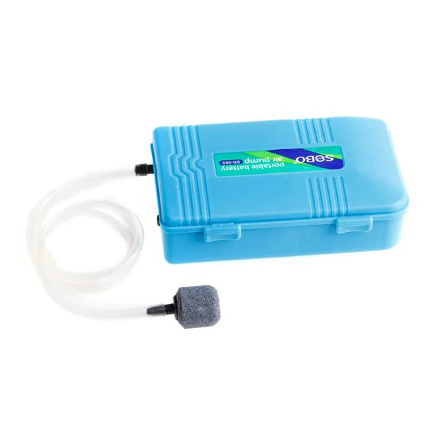 Bomba de Ar Para Aquário Silenciosa com Batería Ideal para Transporte de Peixes