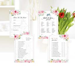 Kit De Cartões De Jogo De Noiva, Chuveiro De Noiva Divertido E Interativo, Festa De Aniversário De Noivado De Casamento, 20Pcs - Image 5