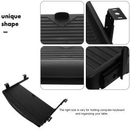 Ajustável sob mesa teclado bandeja, suporte ajustável, gaveta, plataforma de slideout ergonômico, fonte do teclado do computador - Image 5