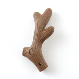 Brinquedo interativo para cães e animais de estimação, de madeira e fibra, com ramo de simulação, veados e chifre, para limpeza molar - Image 6