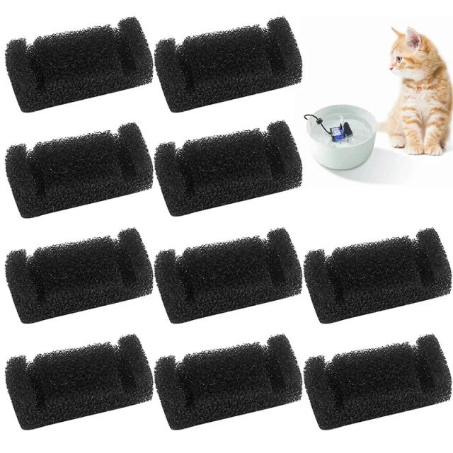 Distribuidor de Água Saudável para Gatos e Cães - Fonte com Esponja Filtro, Disponível em 1 ou 4 Peças