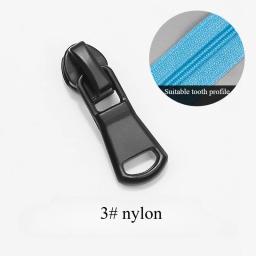 10 peças zíper preto, 3 tamanhos (3 # , 5 # , 8 # ) nylon e resina metálica, controle deslizante de zíper de mudança universal - Image 3