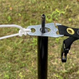 Tensores de corda de aço inoxidável para barraca ao ar livre Windproof Rope Fixed, Fivela ajustável Fastener, Camping Acessórios - Image 3