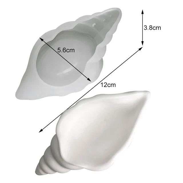 Conch Flowerpot Moldes De Silicone DIY Sea Shell Secented Vela Jar Mold Caixa De Armazenamento De Concreto Resina De Gesso Molde Home Decor Craft - Image 1