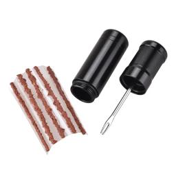 Para fixação de punctura plana estrada mtb bicicleta sem câmara kit reparo pneu slug plug rolha borracha bacon tiras e ferramenta inserção - Image 2