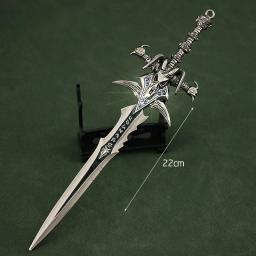 Mini Metal Katana Espada Decoração, Medieval Cosplay Prop, Knight the Witcher Artesanato, Espadas Anime, Espadas Falsas, Decoração de Casa, 22cm - Image 2