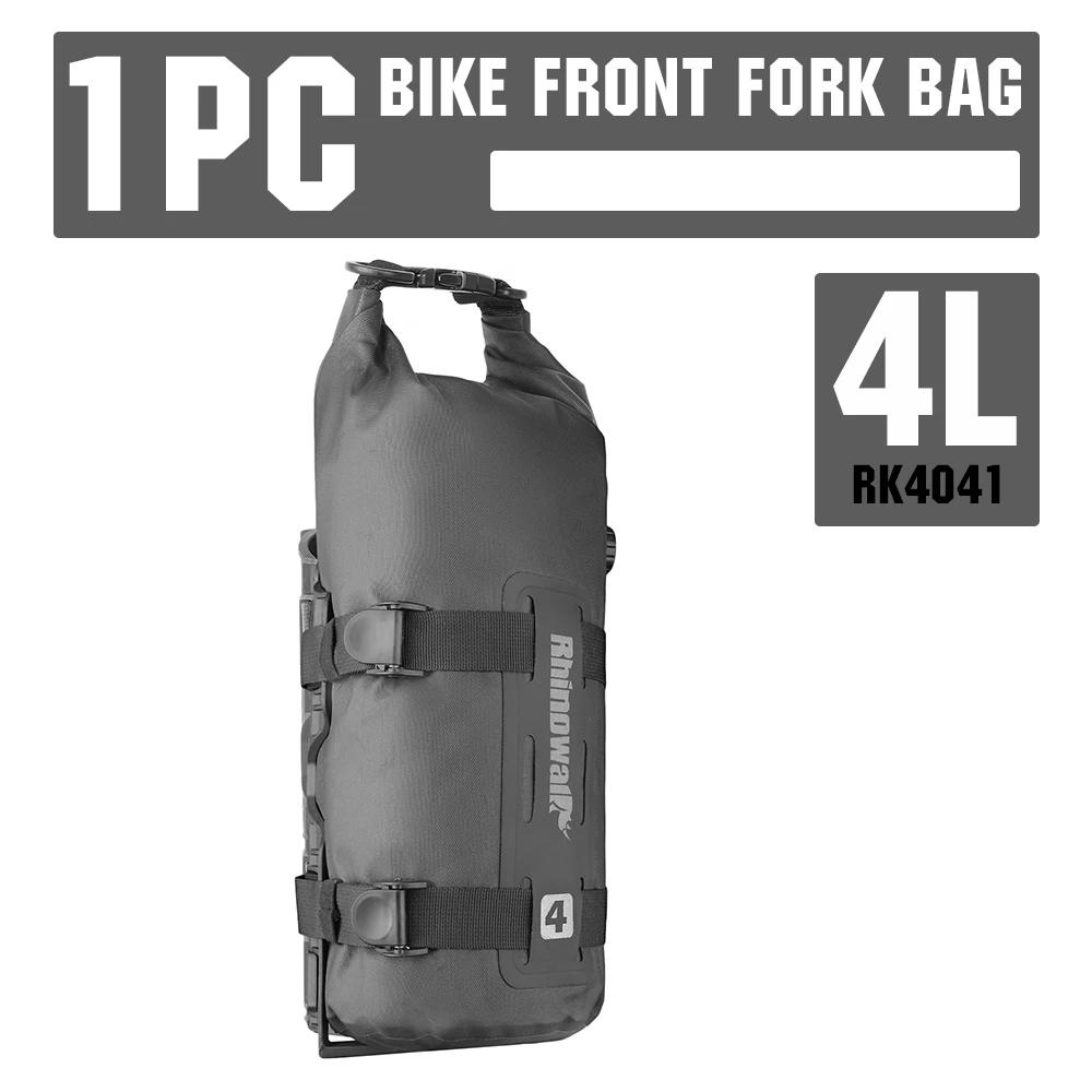Rhinowalk bolsa para garfo dianteiro de bicicleta, à prova d'água, 4l/7l, liberação rápida, rack para garfo de ciclismo, bolsa de bagagem com base de montagem - Image 1
