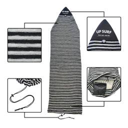 Prancha de surf Sock Covers para Surf Board, Elastic Stretch Surfboard Bag, Cove protetora de armazenamento, Short Board Cover Sock - Image 6
