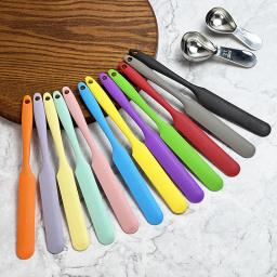 Raspador De Faca Longa De Silicone, Bolo Fazendo Pequenos Acessórios, Espátula De Silicone, Ferramentas De Cozimento Para Bolos, Creme De Cor - Image 1