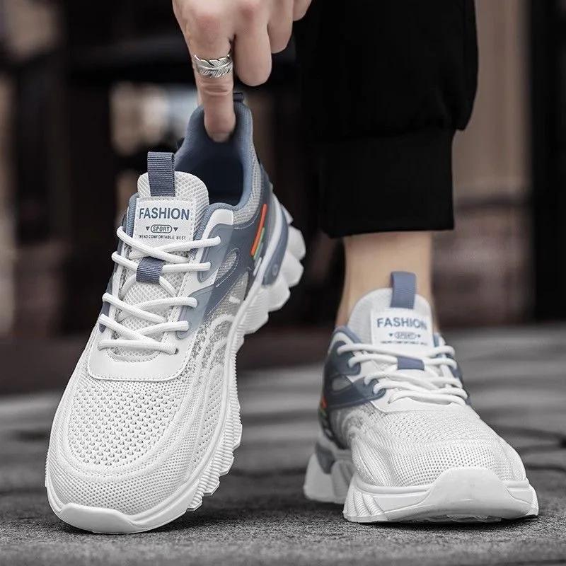 Tênis de almofada de ar respirável masculino, tênis esportivo de corrida, tênis, tênis antiderrapante, na moda, verão, novo, 2024 - Image 1