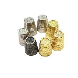 Dedais de dedo de metal de alta qualidade, protetor de aperto de costura sob medida, máquina de costura, ferramentas de agulha de pino de trabalho manual, 1 peça - Image 1