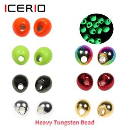 Icerio 40 pçs fora do conjunto contas de tungstênio forma de gota inst grânulos de gabarito de tungstênio pia rápida gabarito ninfa mosca amarrando material truta isca de pesca - Image 1