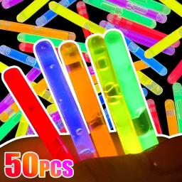 Multicolor Brilhante Varas Fluorescentes, Decoração do casamento, Clubes, Natal Suprimentos, Ferramentas De Iluminação De Pesca, 50 Pcs, 20 Pcs, 10Pcs - Image 1