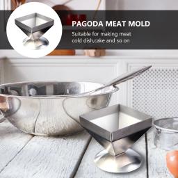 Molde moldes de carne bolo arroz sushi metal molde pirâmide aço inoxidável anéis anel onigiri cozinha ferramenta shaper moldar forma - Image 4