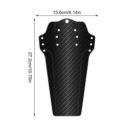 Para-lama de bicicleta de plástico, mudde roda frontal e traseiro, universal, impresso, protetor de asa para ciclismo com ties de cabo - Image 6