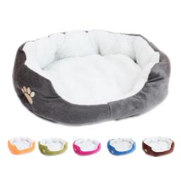 Canil super macio para animais, cama de pelúcia, tapete de gato, suprimentos para cães, tamanho pequeno e grande, bichon, Natal - Image 1