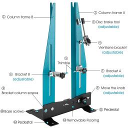 Roda De Bicicleta Profissional Truing Stand Bicicleta Reparação Suporte, Manutenção Rack, Ciclismo Acessório - Image 3